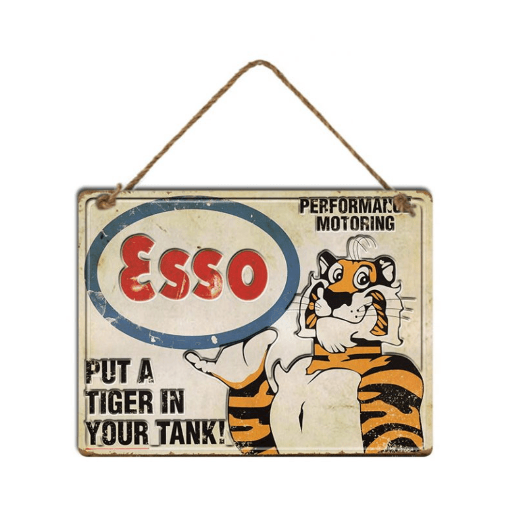 ESSO Metal Wall Hanging 30x40x0.5cm - Mega Heavy Haulage